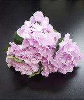 Buchet cu Hortensii Roz Lila – Flori Artificiale Elegante din Material Textil